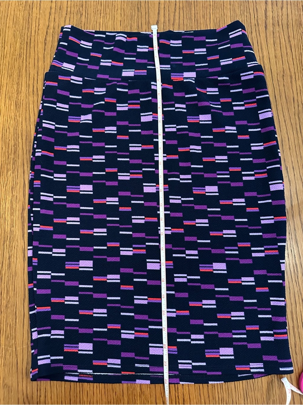 LuLaRoe Purple Multi Geometric Pencil Skirt